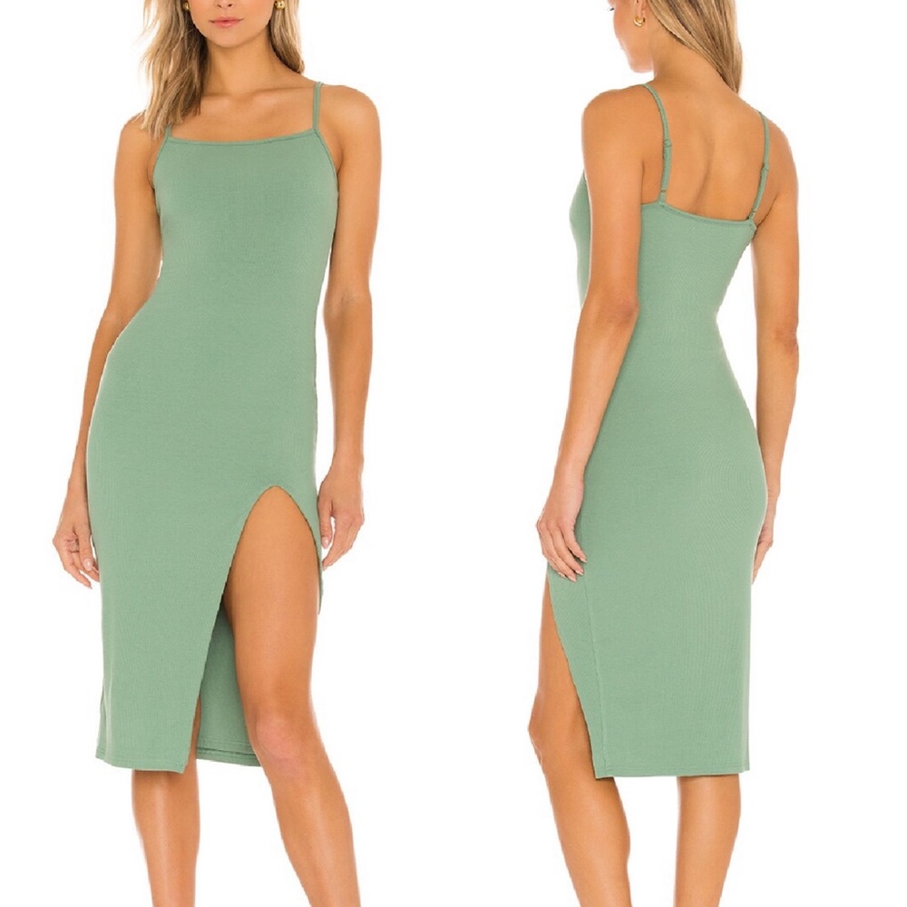 Superdown Revolve Candace Square Neckline Slit Mi… - image 1